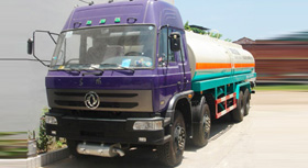 東風天龍前四後八粉粒物料運輸車